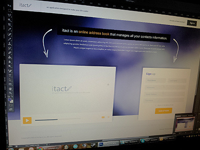 iTact - online address book design