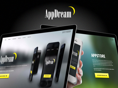 AppDream - personal project animation clean design flat html5 iphone photoshop