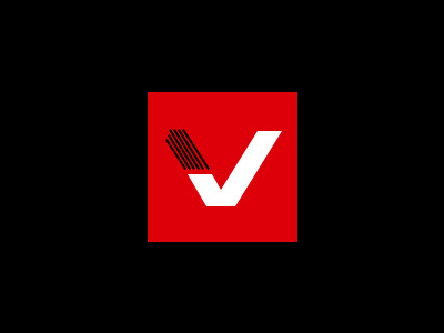 Viziom logo - revised arrow black and red checkmark lines logo viziom