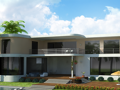 Architecture visualization 3d house architecture visualization modeling realistic house vray