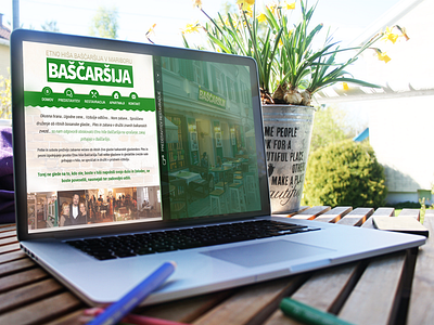 Bascarsija - local restaurant website flat restaurant slider