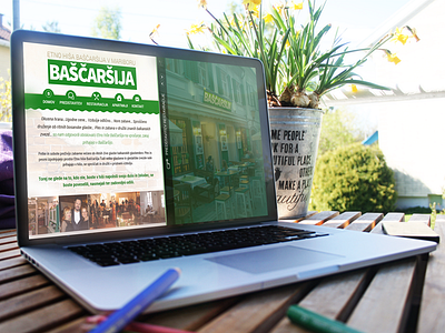 Bascarsija - local restaurant website