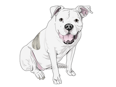 Realistic Illustration - Brinksly the Bulldog