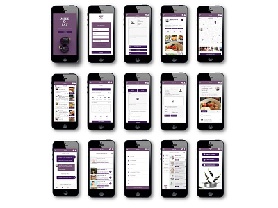 HiFi Prototype - Meet & Eat app app design food app ux ux design