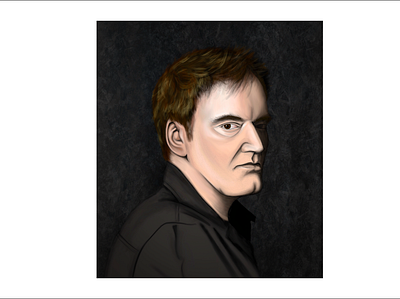 Quentin Tarantino illustration procreate quentin tarantino