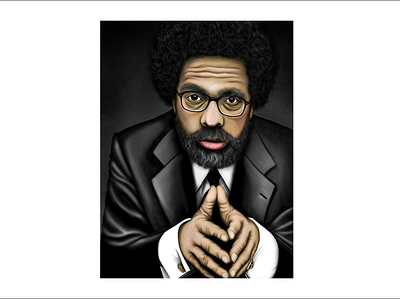 Dr. Cornel West brother cornel west illustration portrait