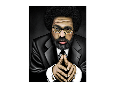 Dr. Cornel West brother cornel west illustration portrait