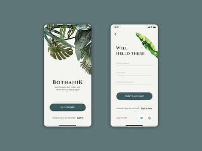 Sign up screens | Daily UI 001