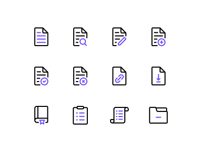 Document & File app document file folder icon icon set ui user interface ux