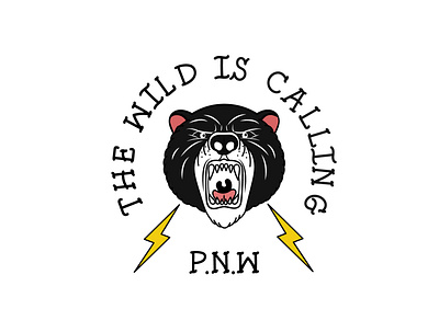 The Wild Is Calling P.N.W design illustration pnw wild