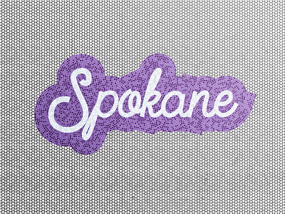 Spokane design illustration mosaic spokane typography