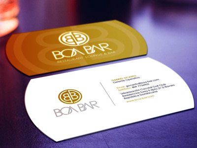 Business Cards BOA BAR business card