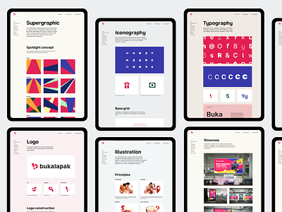Bukalapak Brand Elements branding branding design guideline icon iconography layout marketing typography web design