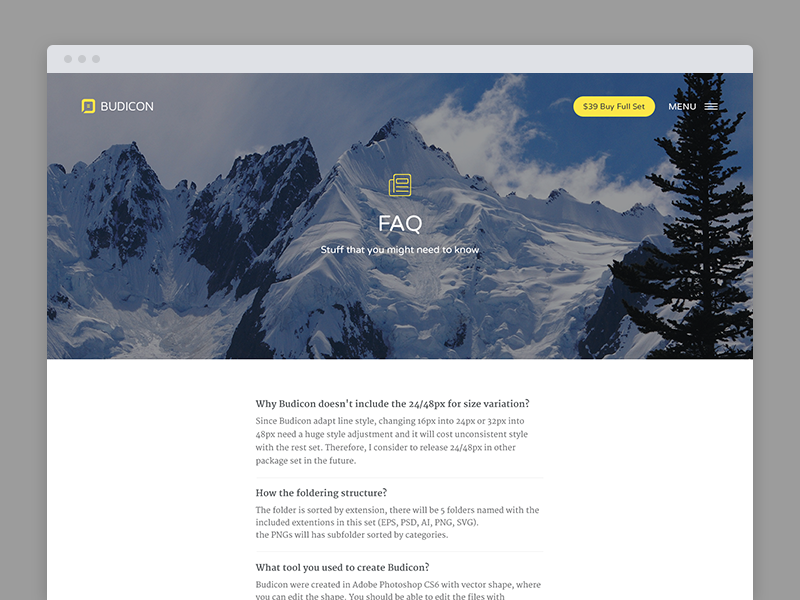 Budicon - FAQ By Budi Tanrim On Dribbble