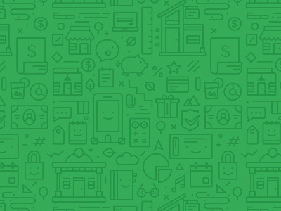 Facy Pattern finance icon illustration pattern vector