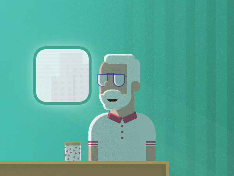 The Coolest Grandpa. Ever. By Budi Tanrim On Dribbble