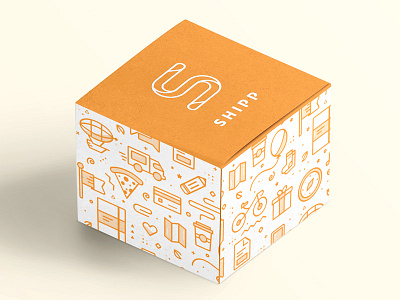Shipp Box Packaging branding packaging pattern