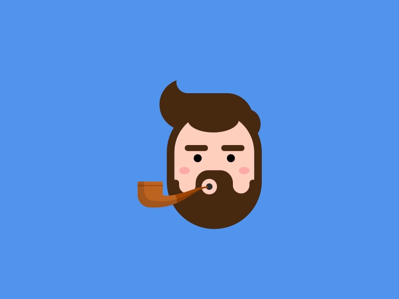 Smoke Male after effects animation illustration pipe smokes