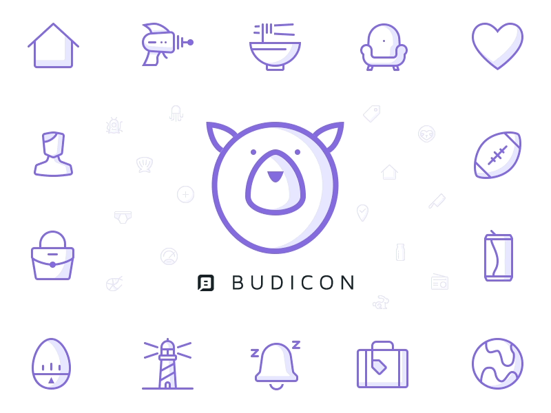 Budicon Classic 2.0 - 100% budi icon budicon icon icon set sketch svg svg icon ui icon