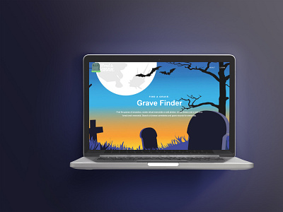 Grave Finder Web adobexd figma uidesign uiux website website design