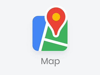 Map icon app design icon logo