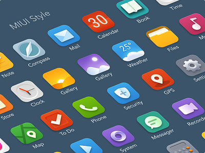 MIUI style App icons app app design design figma figmadesign icon logo ui