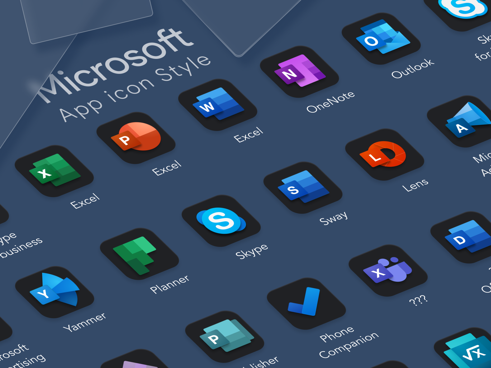 Microsoft Style App Icons By Jasmine Phong On Dribbble