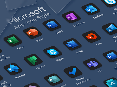 Microsoft Style APP Icons app app design design figma figmadesign icon logo ui
