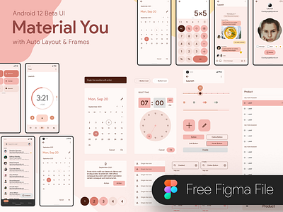 Material You - Android 12 beta UI app app design design figma figmadesign ui