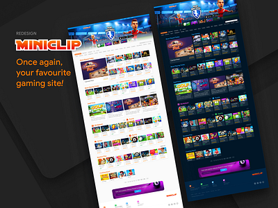 MiniClip Games branding design figma figmadesign games interface miniclip website