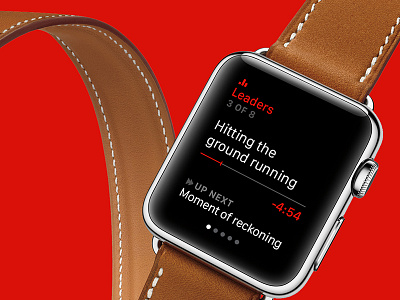 The Economist on Apple Watch apple watch audio player clean economist glance minimal the economist watch watch app