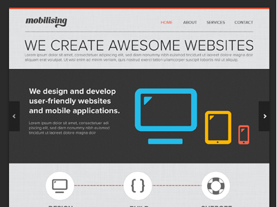 Responsive Website - Mobilising