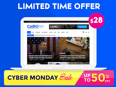 Cairo - Glossy News, Magazine, Blog WordPress Theme