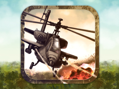 A Helicopter Apocalypse Game Graphic Design apocalipse app appcycles battle chopper combat design game gui helicopter icon ipad iphone logo nelutu photoshop ui