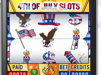 4 july slots game design 4 decean design game gui interface july nelutu photoshop slots ui