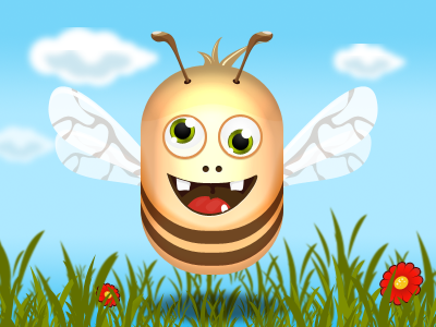 Bumble bee mascot bee bumble cartoon decean download free icon illustration mascot nelutu psd