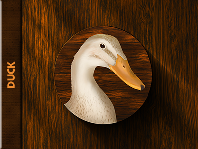 Duck decean digita duck illustration nelutu painting photoshop