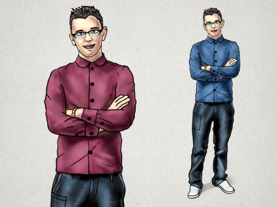 Character illustration avatar character decean illustration nelutu photoshop