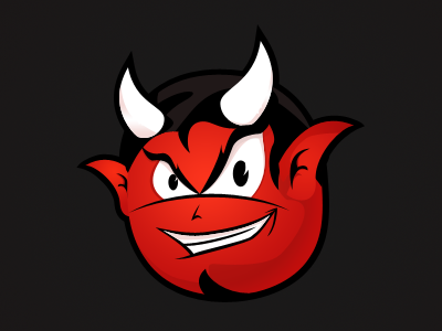 Demoniker decean demon demoniker devil hell illustration logo nelutu photoshop