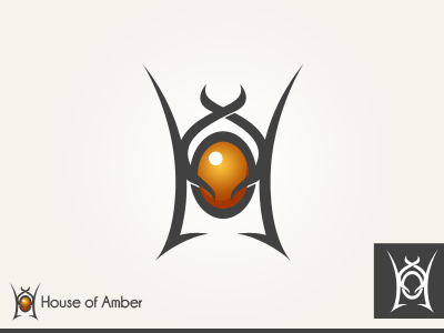 House Of Amber amber decean house jewel logo nelutu photoshop