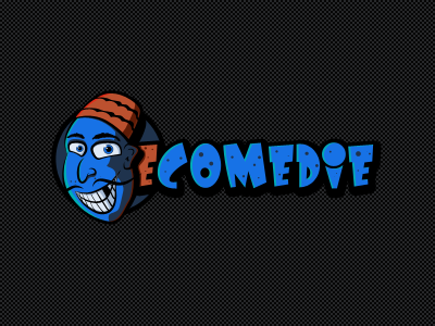 Ecomedie logo comedy decean ecomedie fun illustration logo nelutu romania