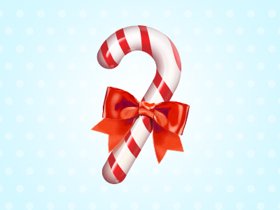 Candy cane icon - free psd