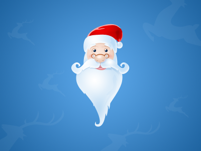 Santa Icon - free psd clean decean design free freebie holiday icon illustration nelutu photoshop psd santa winter xmas