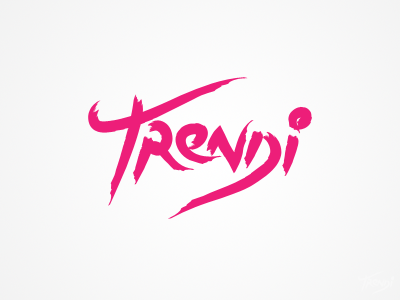 Trendi Logo decean illustrator logo nelutu trendi typography vector