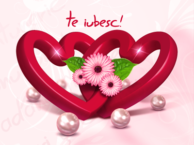 Te iubesc - I love you decean heart illustration illustrator iubesc love nelutu photoshop te valentines