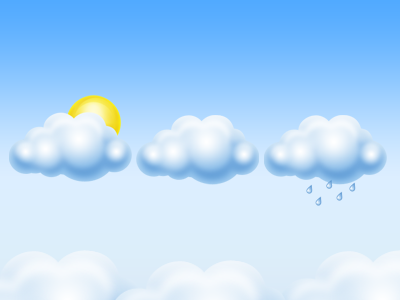 Cloud icon Free PSD cloud decean free freebie icon icons nelutu photoshop pixtea psd rain sun weather