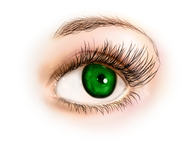 Eye digital painting