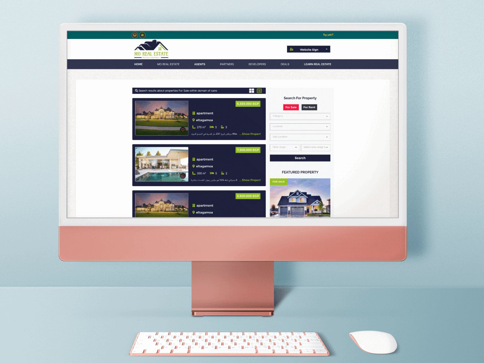 Real Estate Trading Platform  version Search results by Mo
