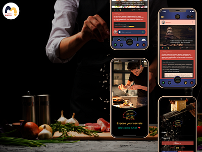 Recipes mobile app application design mobile software ui ux