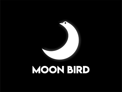 Moon Bird branding design flat illustration logo logo design logomoon logotype love typography ui vector